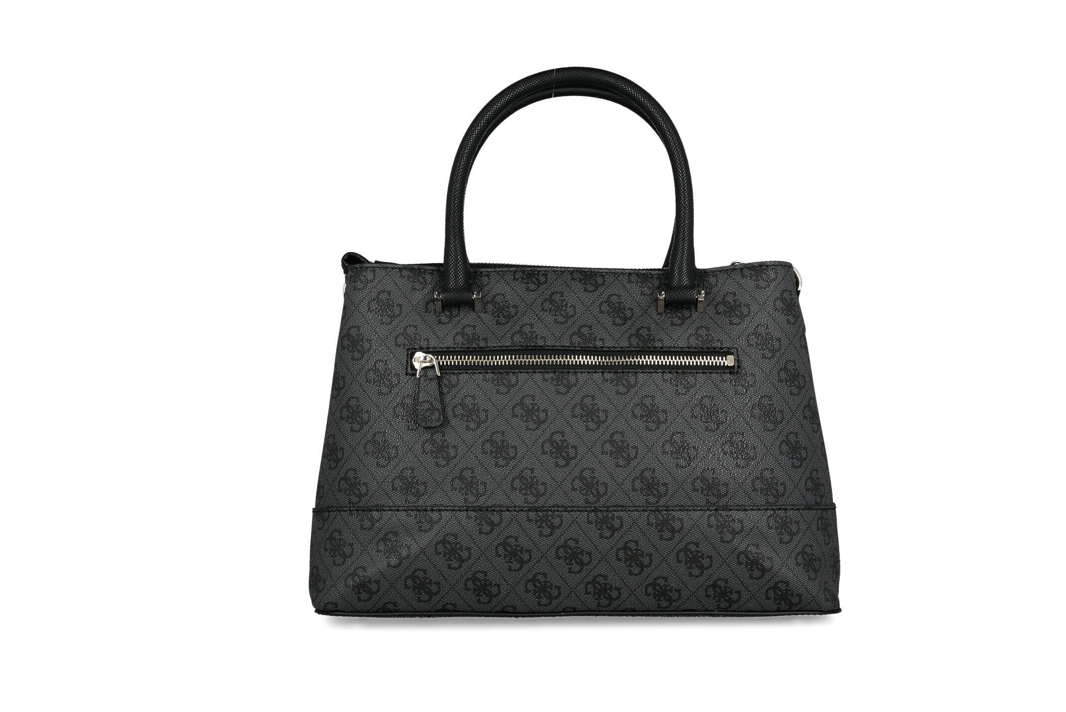 Guess Classic Dark Grey Monogram Handbag For Women #143