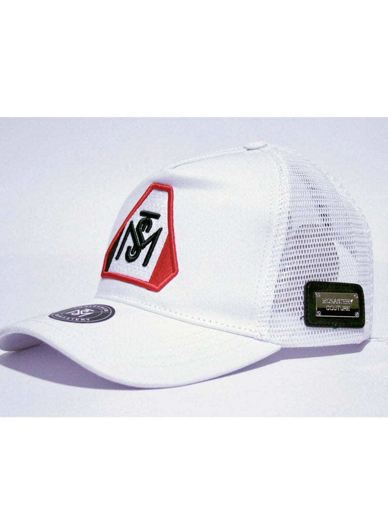 Monastery Couture Men's Cap with Logo Patch Detail