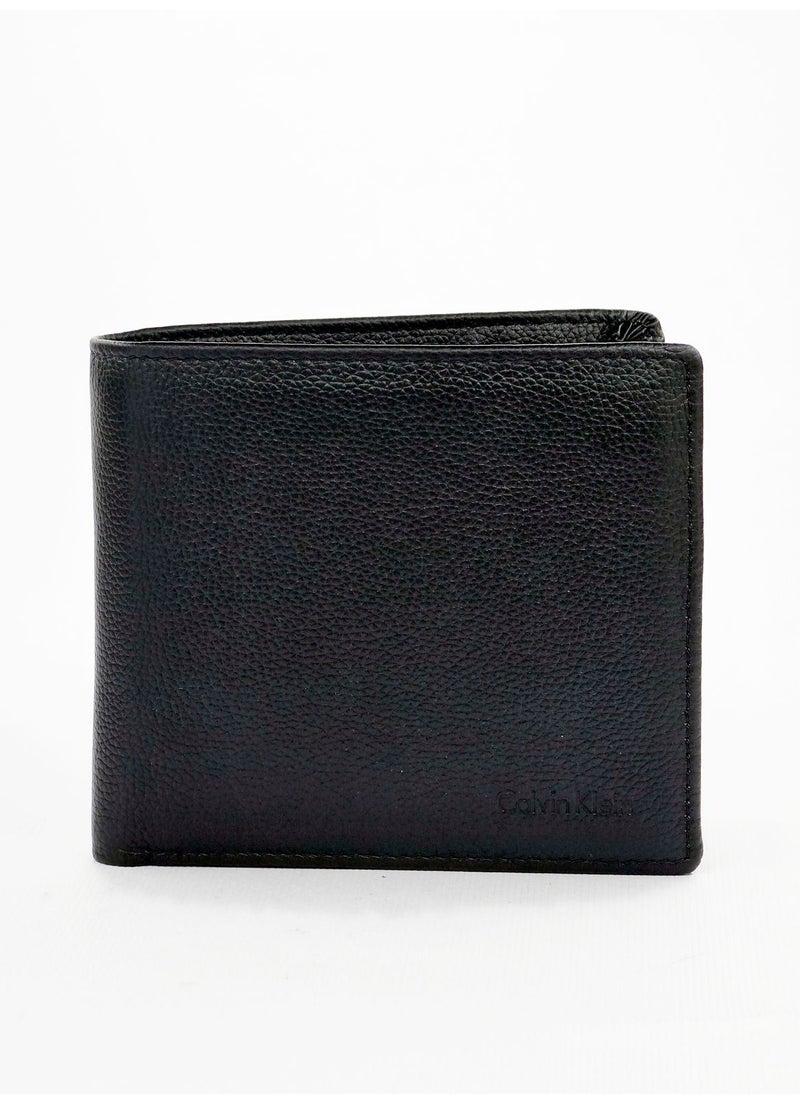 CK Black Leather Wallet-Keychain Set For Men #19