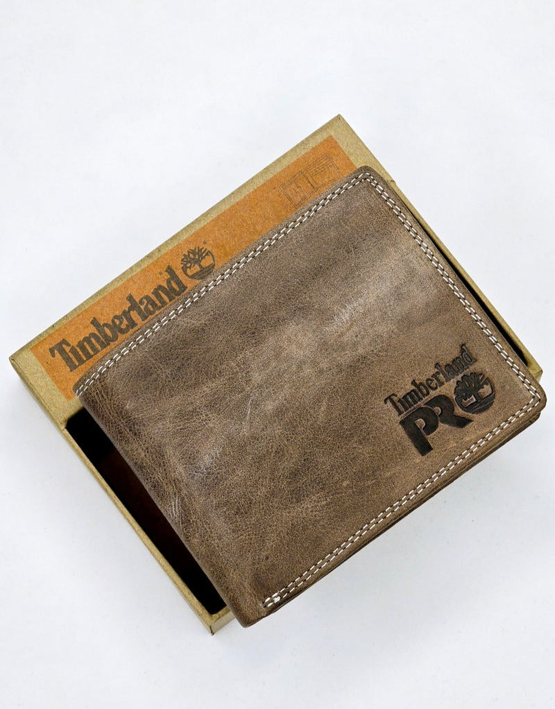 TL Brown Leather Wallet For Men 97#