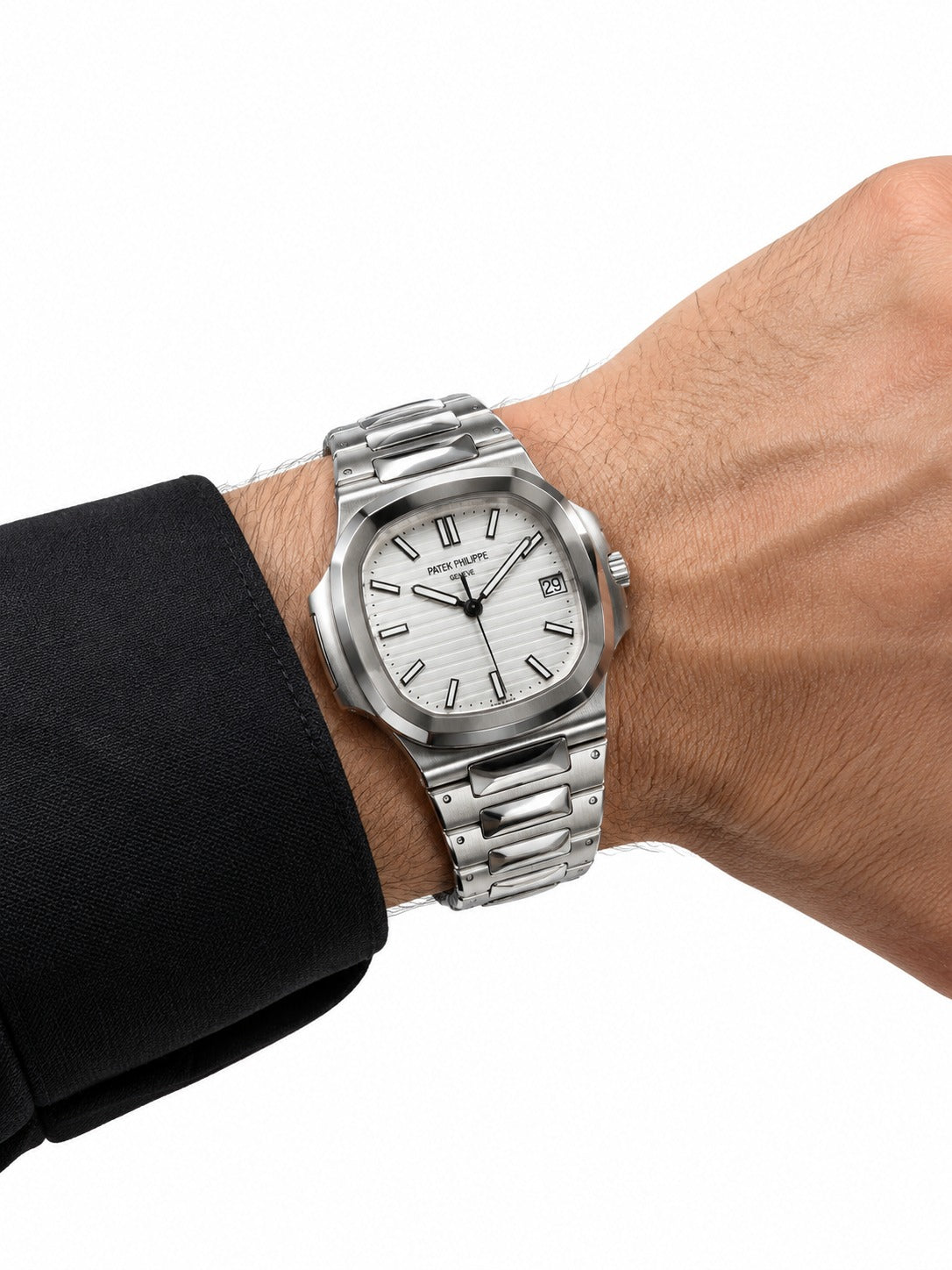 Patek Philippe Nautilus White Dial Stainless Steel Automatic Men's Watch (Ref. 5711/1A-011)