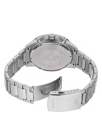 Casio Edifice EFR-303D-1AV Men's Chronograph Watch – Black Dial Analog Watch with Silver Stainless Steel Strap, Quartz Movement