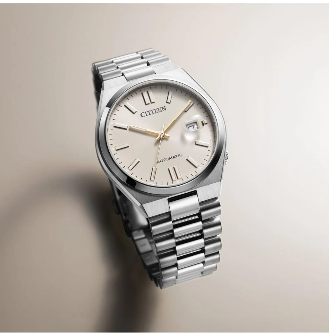 Citizen TSUYOSA Automatic Watch NJ0151-88W, Silver-Tone, Beige Dial
