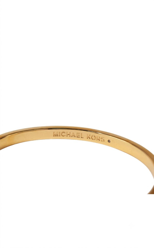 Michael Kors Women's Logo Bangle Bracelet – Gold Tone#07