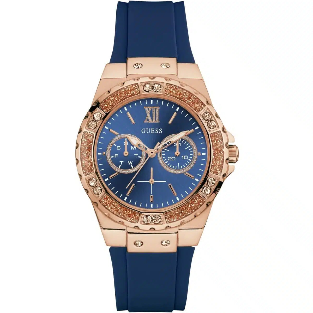 Guess Limelight W1053L1 Women’s Quartz Watch – Blue Dial Blue Rubber Strap