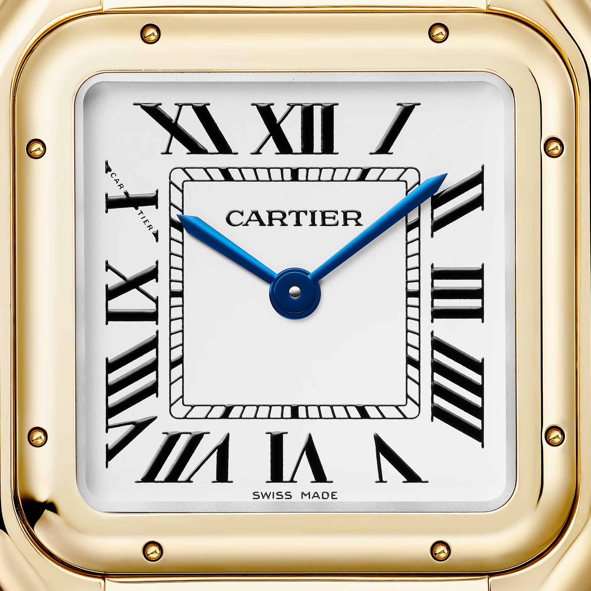 Panthère de Cartier watch White Dial Gold Strap medium model