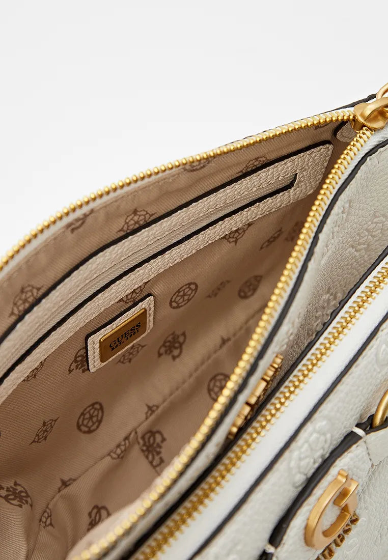 Guess Izzy 4G Peony logo mini crossbody bag