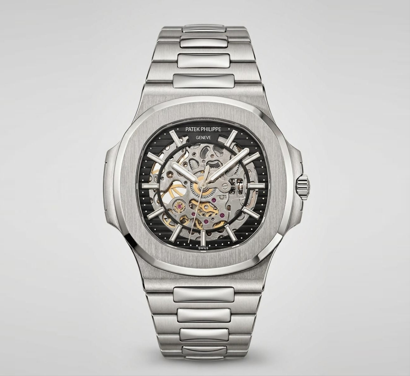 Patek Philippe Patek Philippe Nautilus Skeleton Luxury Automatic Watch – Stainless Steel Iconic Design