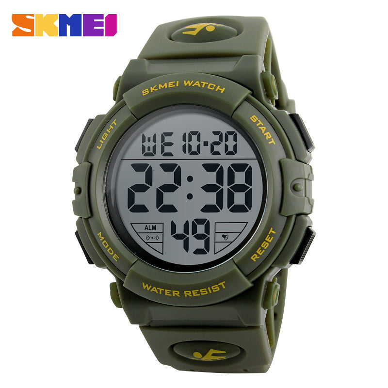 SKMEI 1258 Sport Digital Watch – Waterproof LED Digital Watch for Men & Women