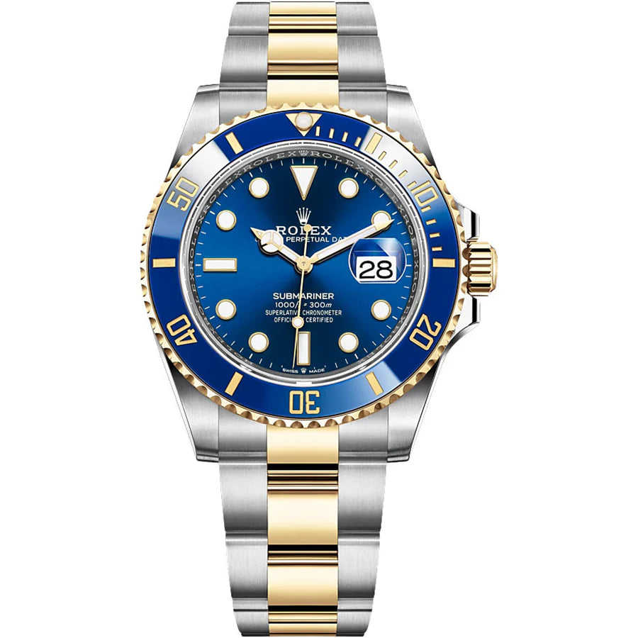 Rolex Submariner Watch For Men - Silver & Blue