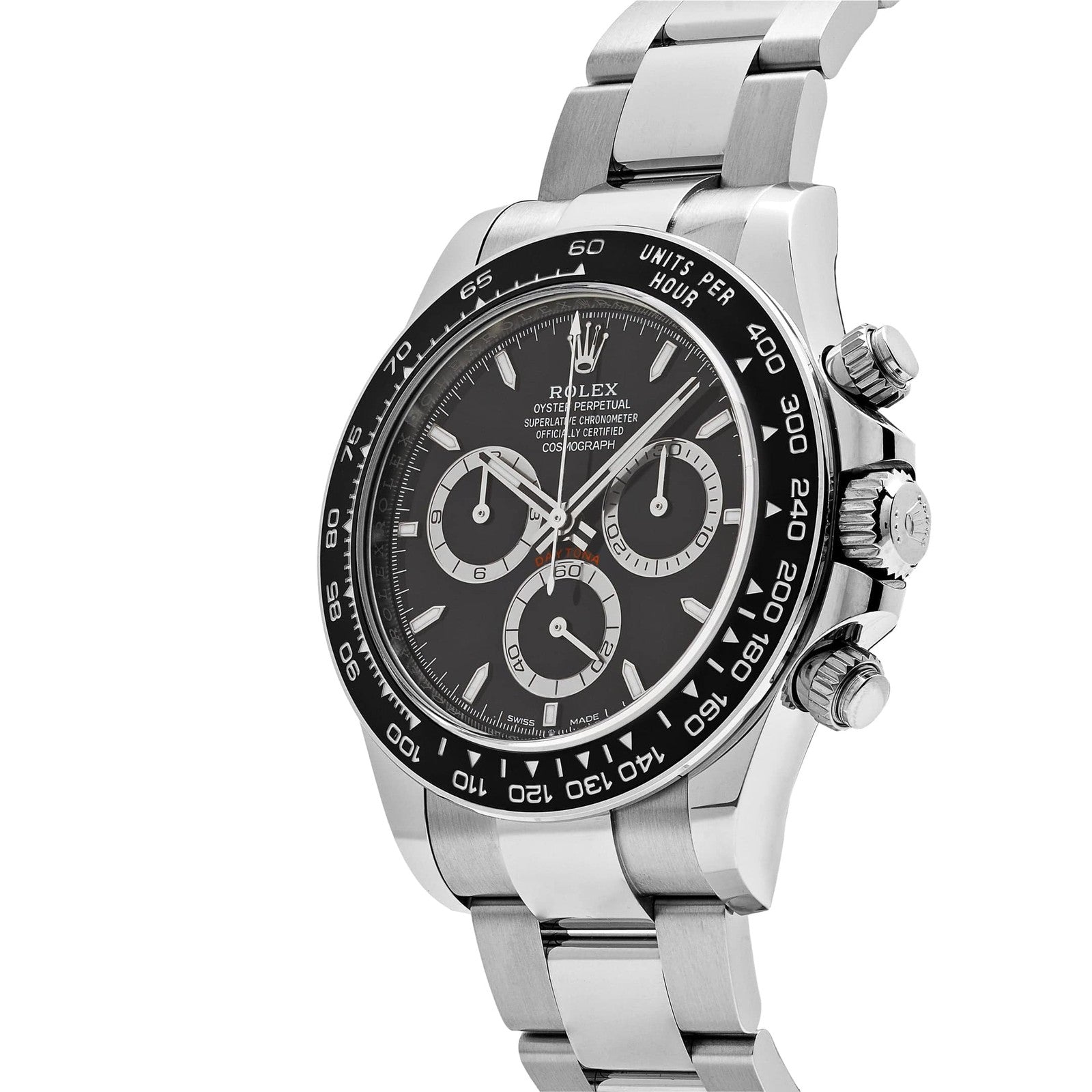 Rolex Cosmograph Daytona Watch For Men - Black Dial