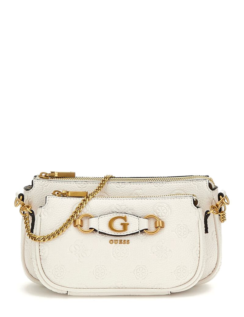 Guess Izzy 4G Peony logo mini crossbody bag