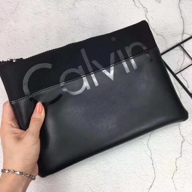 CK Black Leather Bag For Men 57#