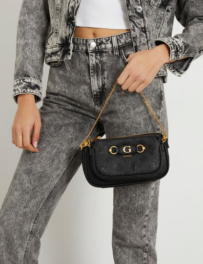 Guess Izzy 4G Peony logo mini crossbody bag