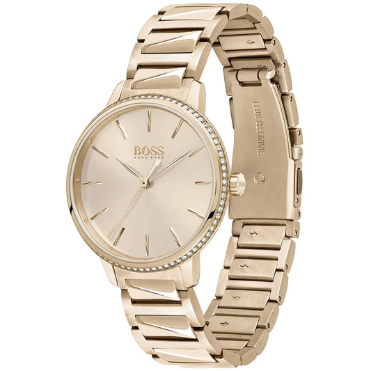 Hugo Boss Women’s Watch – Model 1502540 | Elegant Rose Gold Signature Design