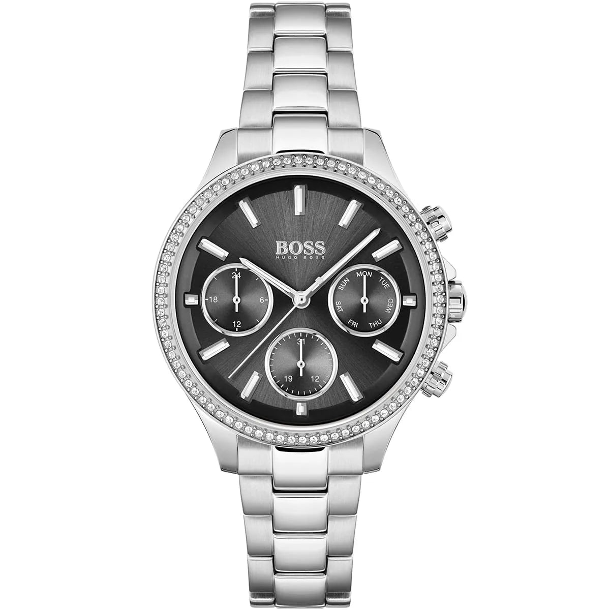 Hugo Boss Women’s Watch – Model 1502593 | Elegant Silver Stainless Steel Design
