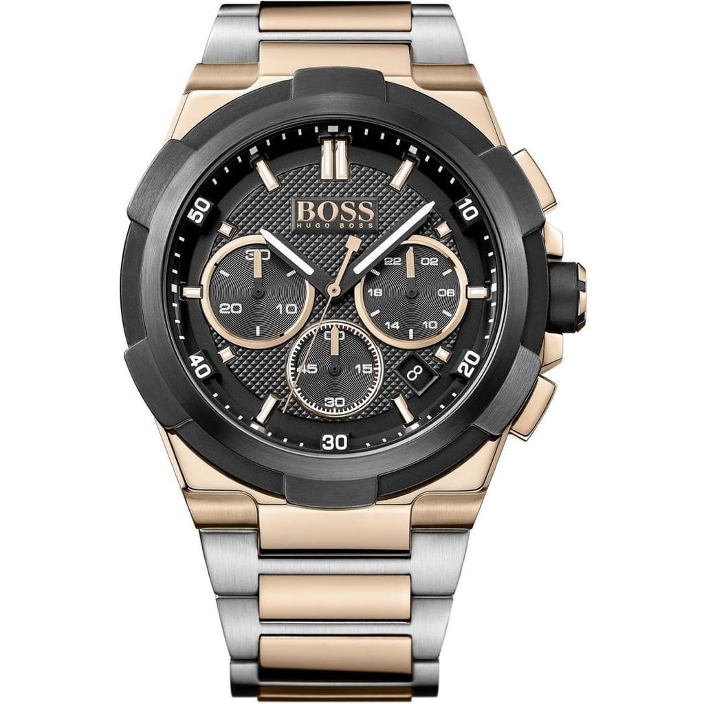 Hugo Boss Supernova Men's Black Dial Stainless Steel Watch – 1513358