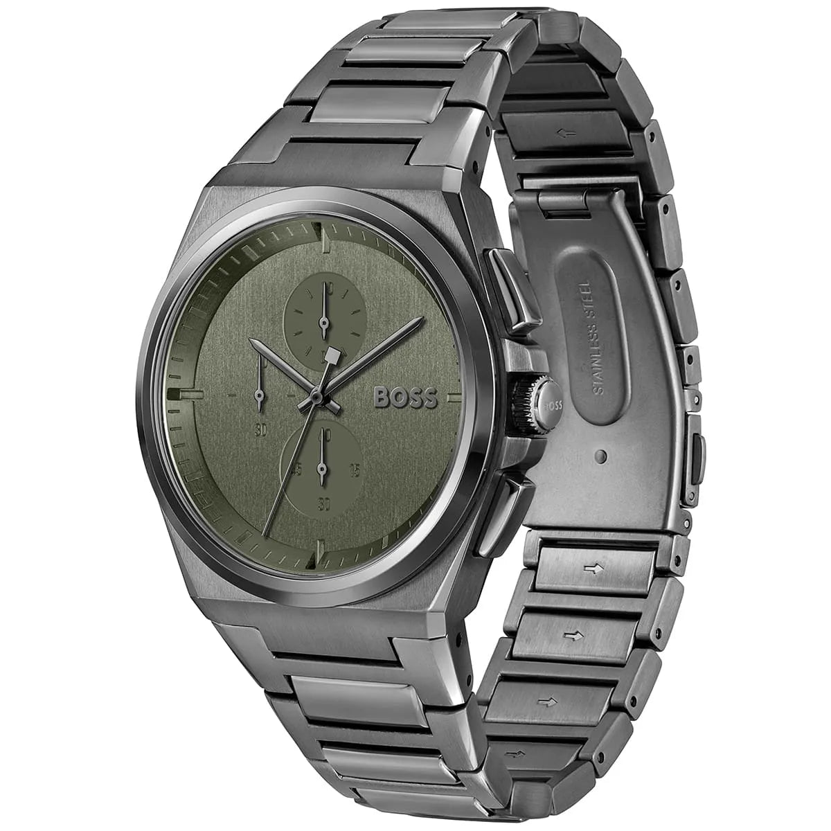 Hugo Boss Hugo Boss Steer Men’s Watch 1514045 – Green Dial Stainless Steel