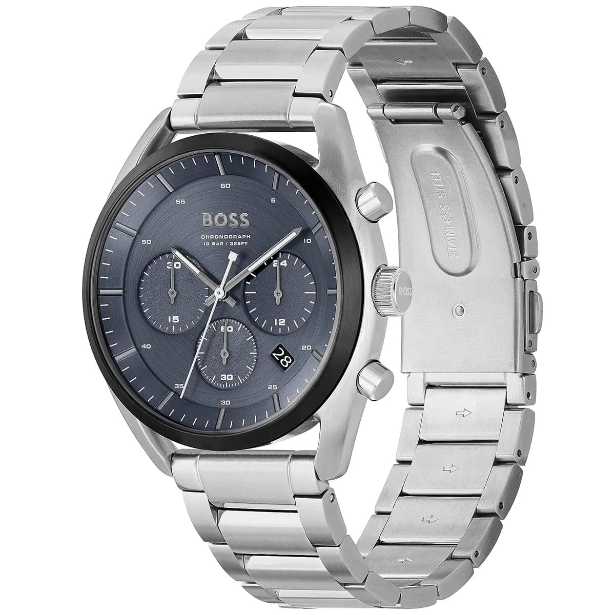 Hugo Boss Top 1514093 Men’s Quartz Watch – Blue Dial Silver Stainless Steel Bracelet