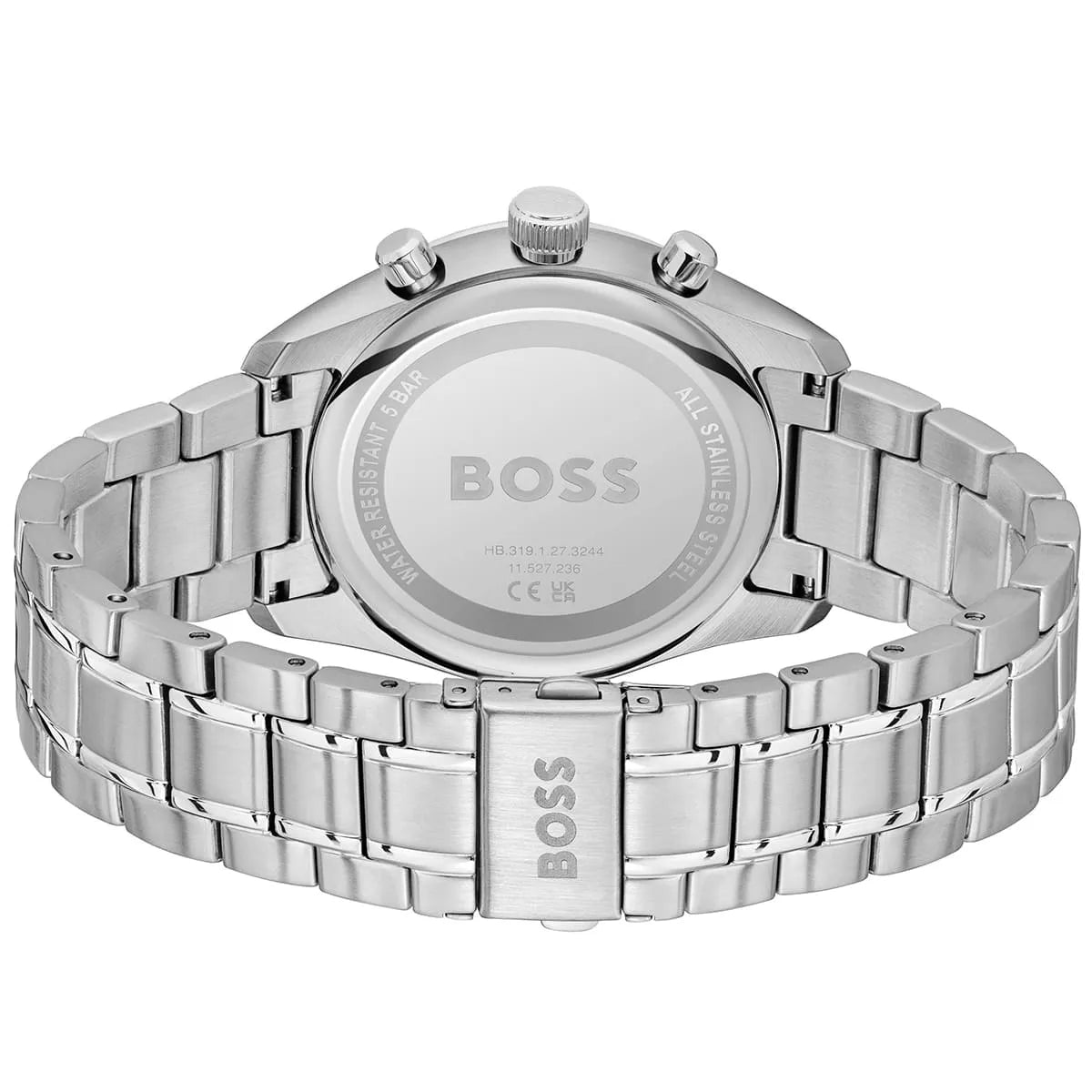 Hugo Boss Men's Watch 1514226 – Blue Dial with Silver Stainless Steel Bracelet