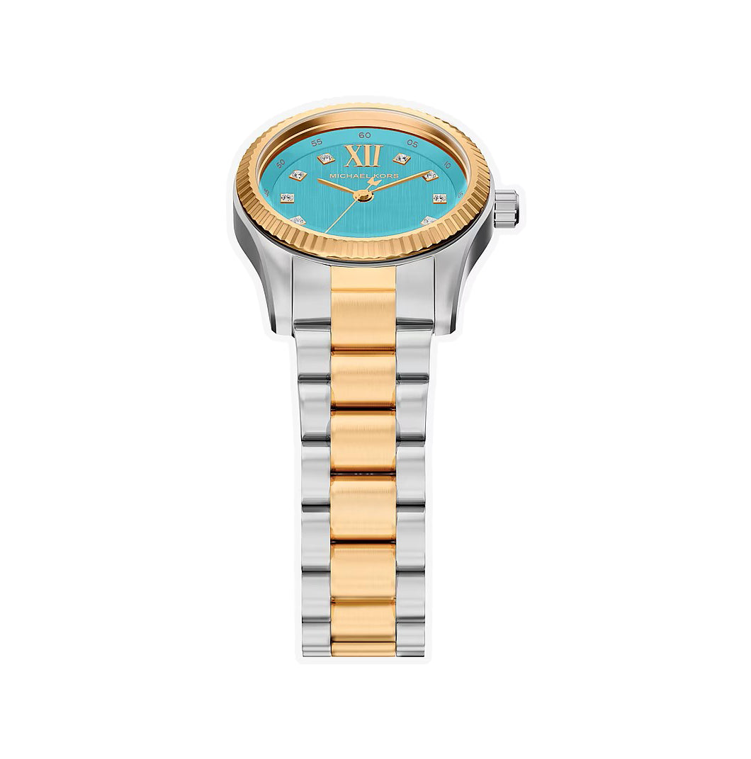 Michael Kors MK7579 Lexington Three-Hand Gold-Tone Stainless Steel Watch