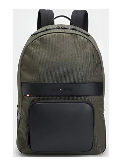 Tommy Hilfiger Olive Green Backpack – Premium Everyday Backpack with Modern Design#OL-1