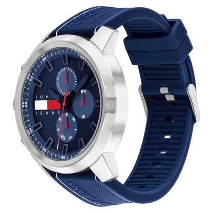 Tommy Hilfiger Men’s Watch – Model 1710582 | Sporty Blue Silicone Design