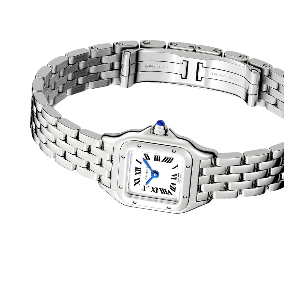 Cartier Panthère de Cartier Mini Women's Watch – Stainless Steel, Quartz Movement, Silver Dial