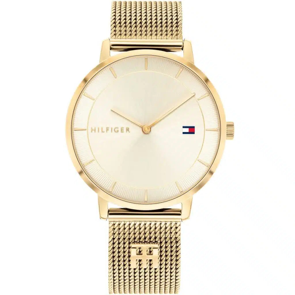 Tommy Hilfiger Women’s Elegant Gold Stainless Steel Watch – 35mm Slim Design | Model 1782286
