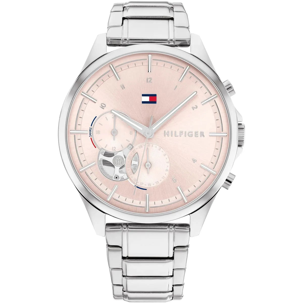 Tommy Hilfiger Quinn Women’s Watch 1782414 – Silver Stainless Steel & Pink Dial