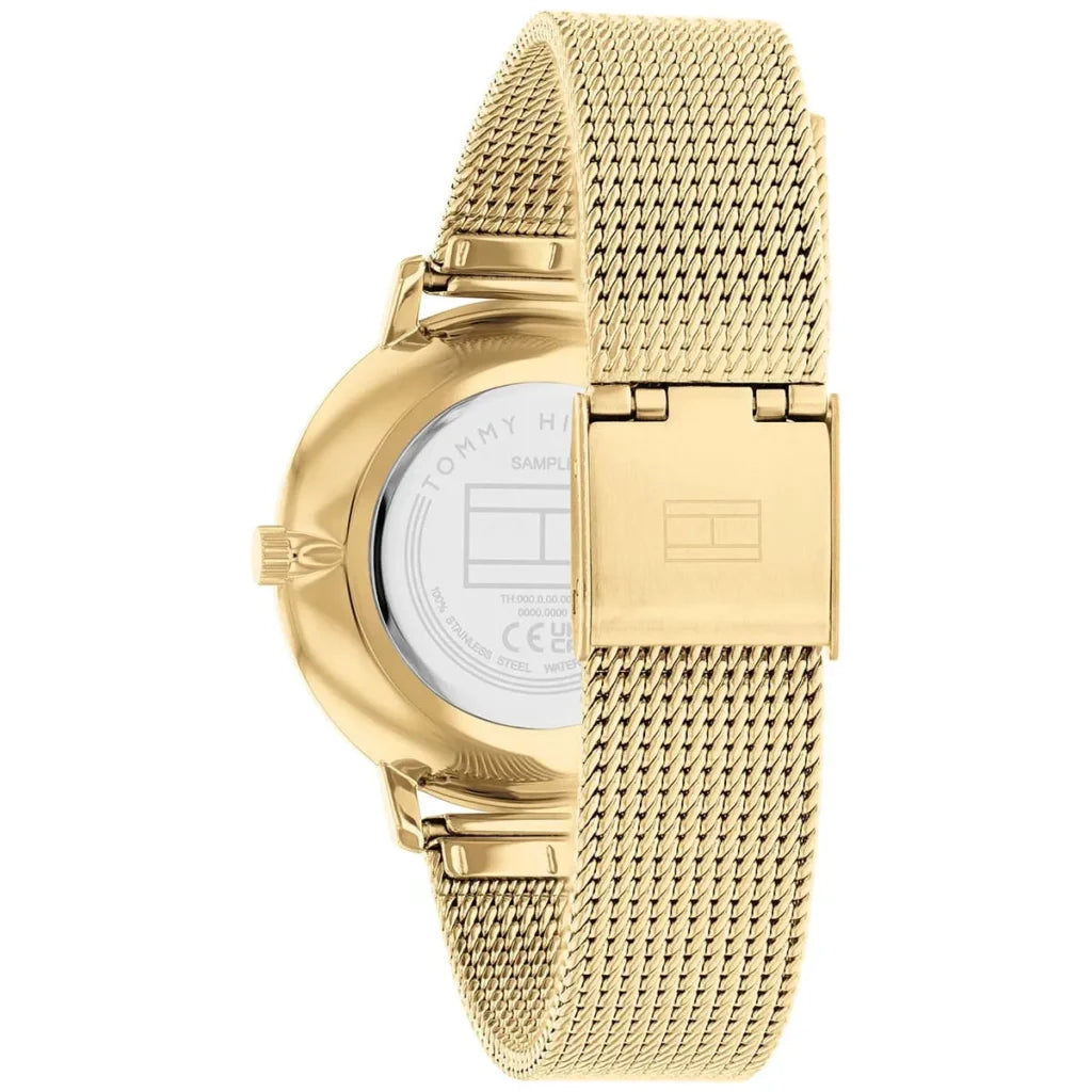 Tommy Hilfiger Pippa 1782668 Women’s Quartz Watch – Green Dial Gold Stainless Steel Bracelet