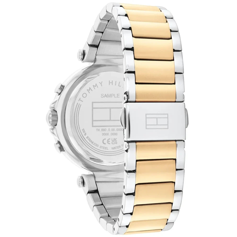 Tommy Hilfiger Emily Women’s Watch 1782702 – Black Dial, Stainless Steel Bracelet (Silver & Gold)