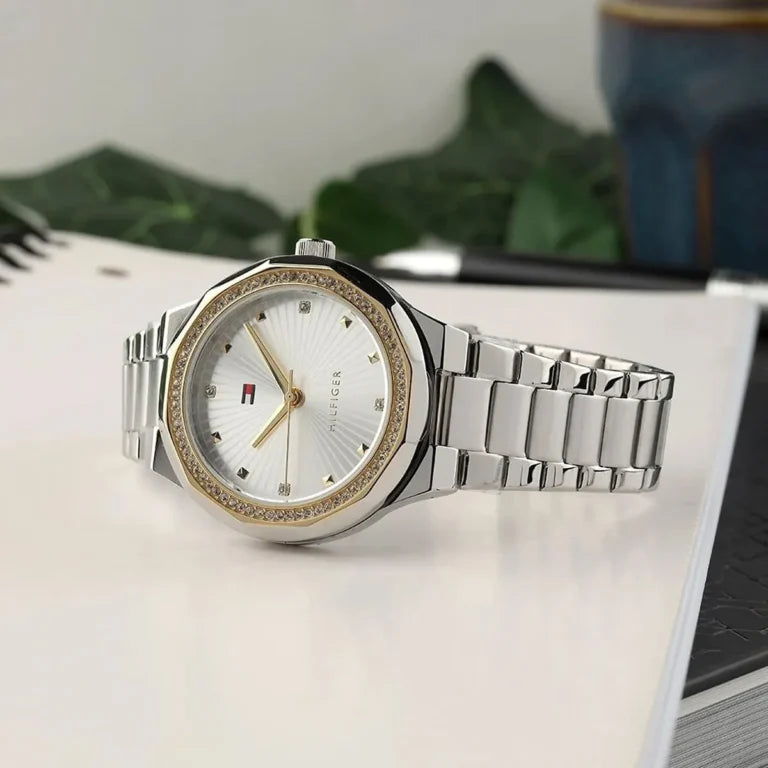 Tommy Hilfiger Piper 1782723 Women’s Quartz Watch – Silver Stainless Steel, 36mm Elegant Design