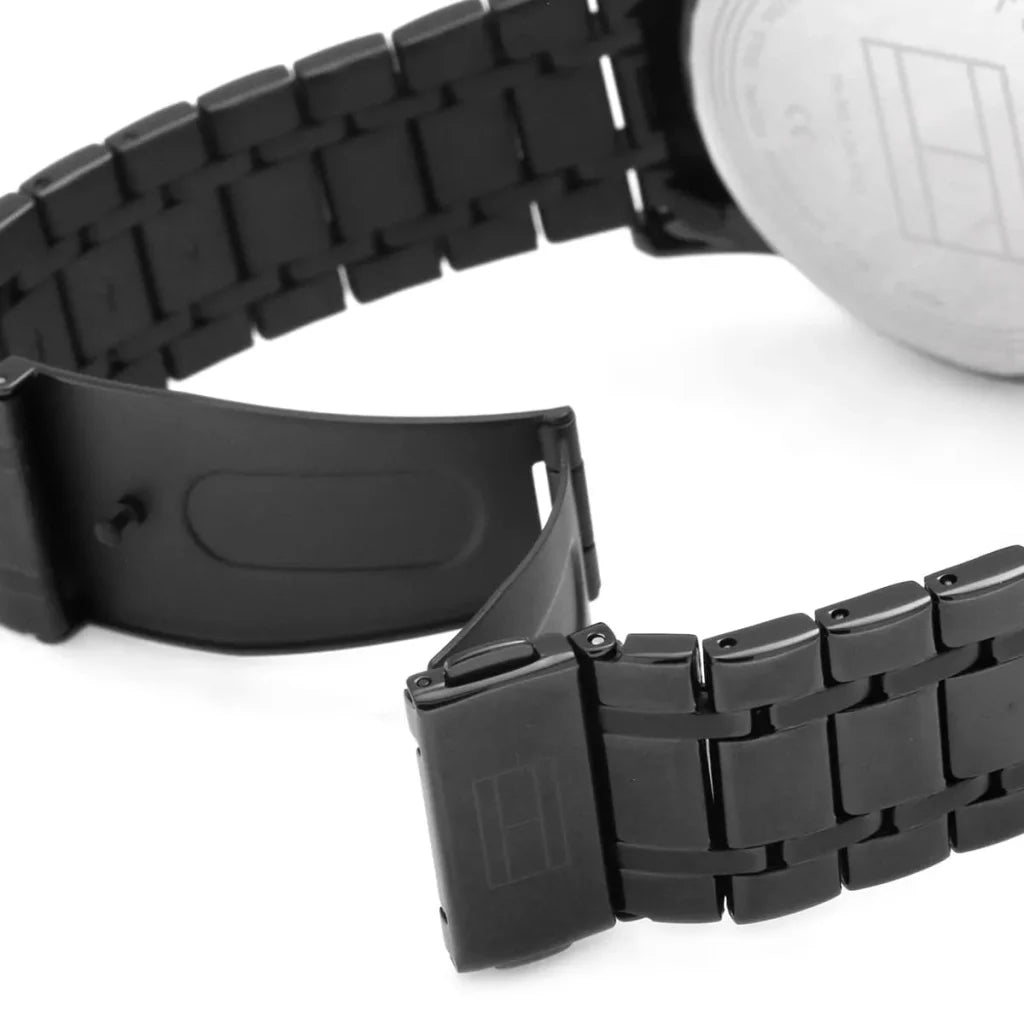 Tommy Hilfiger Kyle 1791633 Men’s Quartz Watch – Blue Dial Black Stainless Steel Bracelet