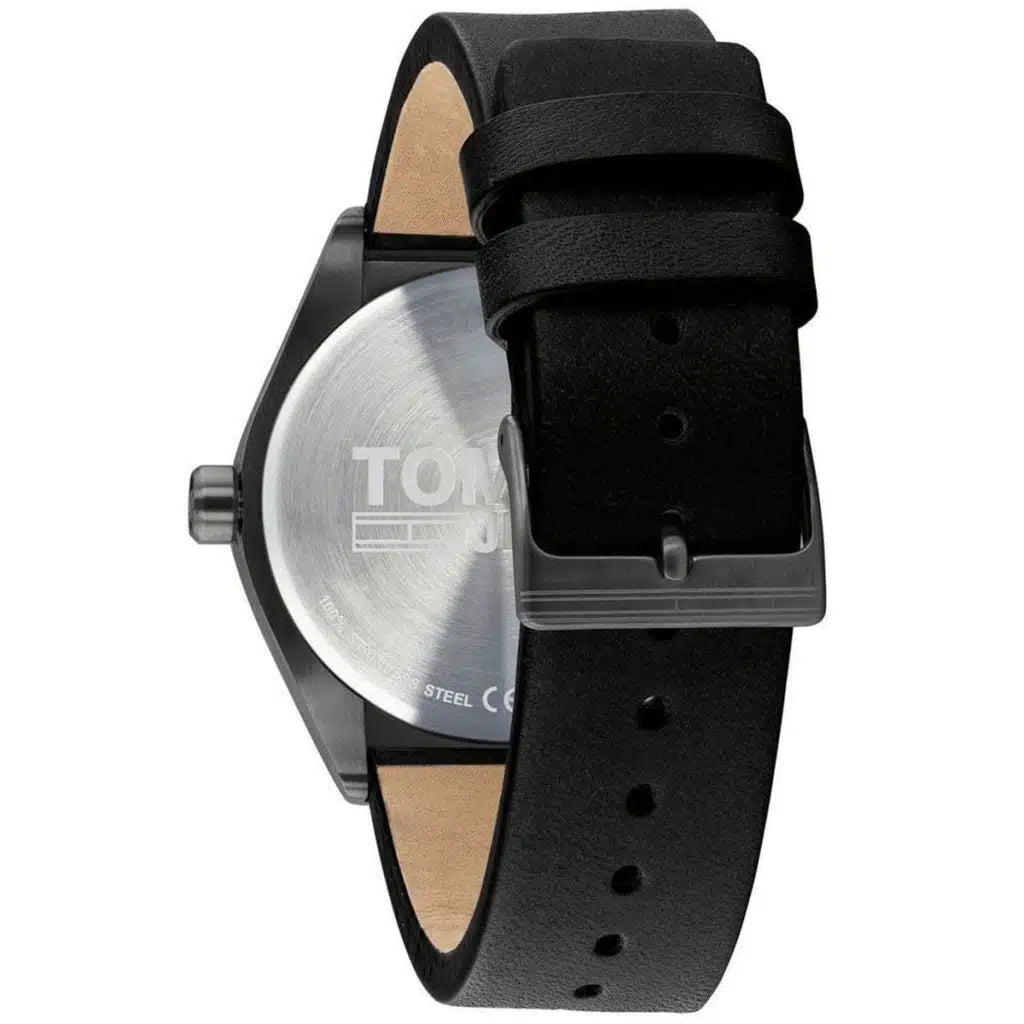 Tommy Hilfiger Monogram 1791773 Men's Analog Watch – Black Dial, Genuine Leather Strap & Quartz Movement