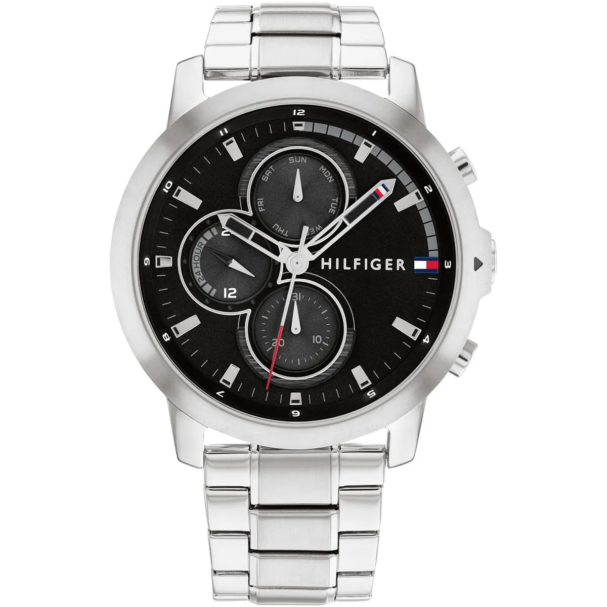 Tommy Hilfiger Jameson 1792048 Men’s Quartz Watch – Black Dial Stainless Steel Strap