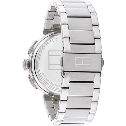 Tommy Hilfiger Men’s Watch – Model 1792116 Silver Black Edition