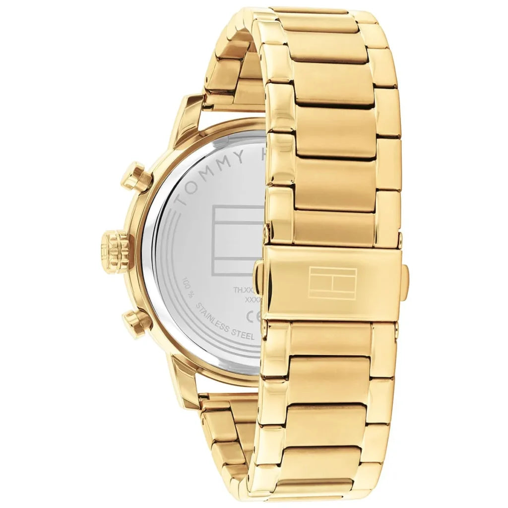 Tommy Hilfiger 1792216 Men’s Watch – Rocky Gold Stainless Steel with Green Dial 46mm