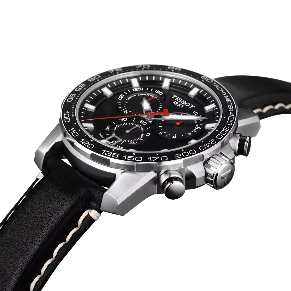 Tissot Supersport Chrono Men's Swiss Quartz Chronograph Watch T125.617.16.051.00 – 45.5 mm, Black