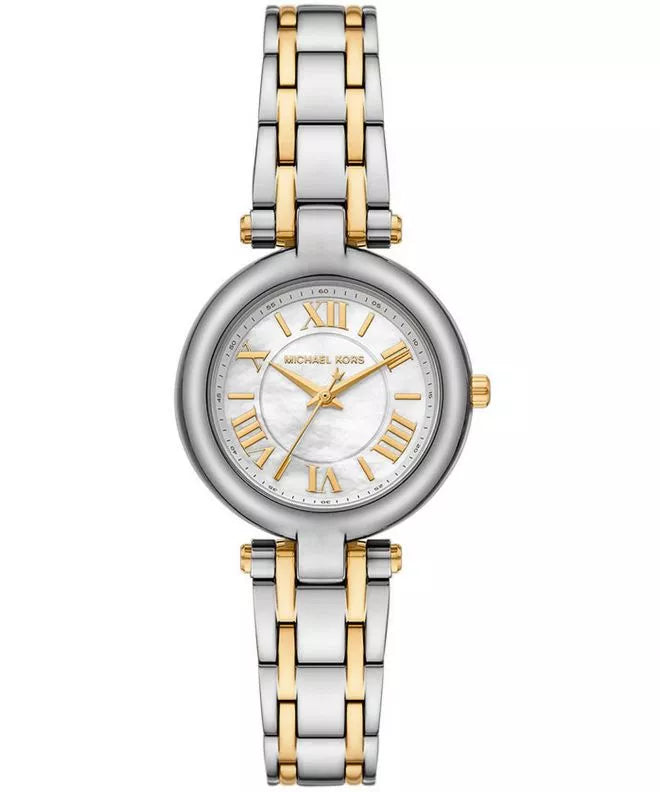 Michael Kors Laney Ladies Watch MK4895 – Elegant Two-Tone Silver & Gold with White Dial