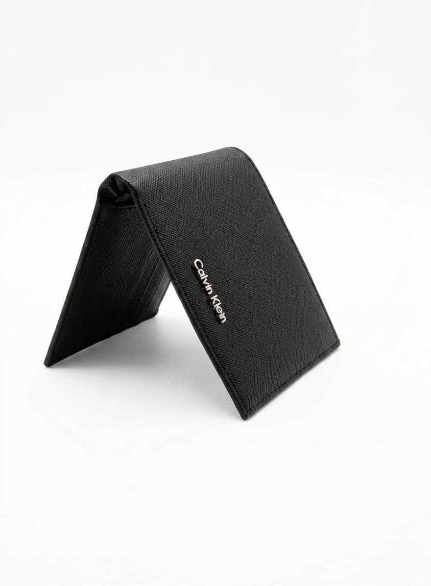 Calvin Klein Men's Premium Leather Wallet – Black#037