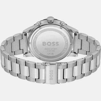 Hugo Boss Men’s Watch – Model 1514032 | Classic Black Dial with Silver Stainless Steel Bracelet