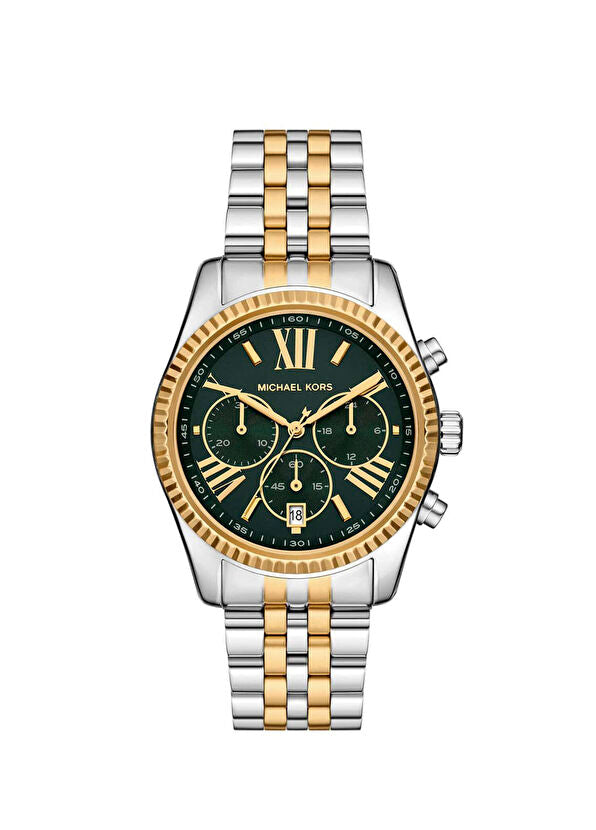MK4984 Gold Metallic Grey Steel Ladies Watch