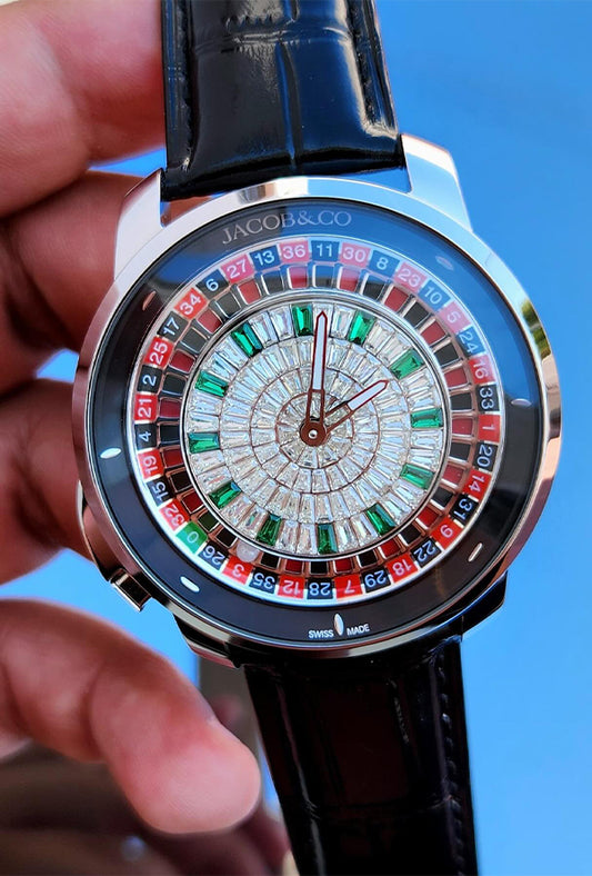 Jacob &amp; Co. Casino Tourbillon Silver (Baguette Diamonds)