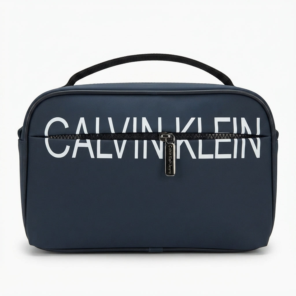 Calvin Klein Jeans Navy Blue Crossbody & Handbag with Top Handle and Front Logo #0030
