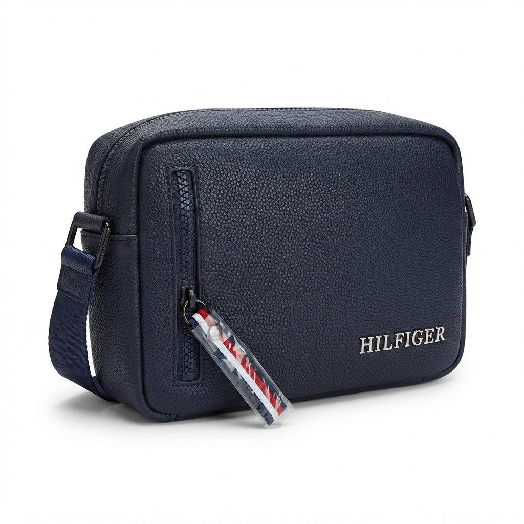 Tommy Hilfiger Men's Crossover Crossbody Bag - Navy Blue #0067