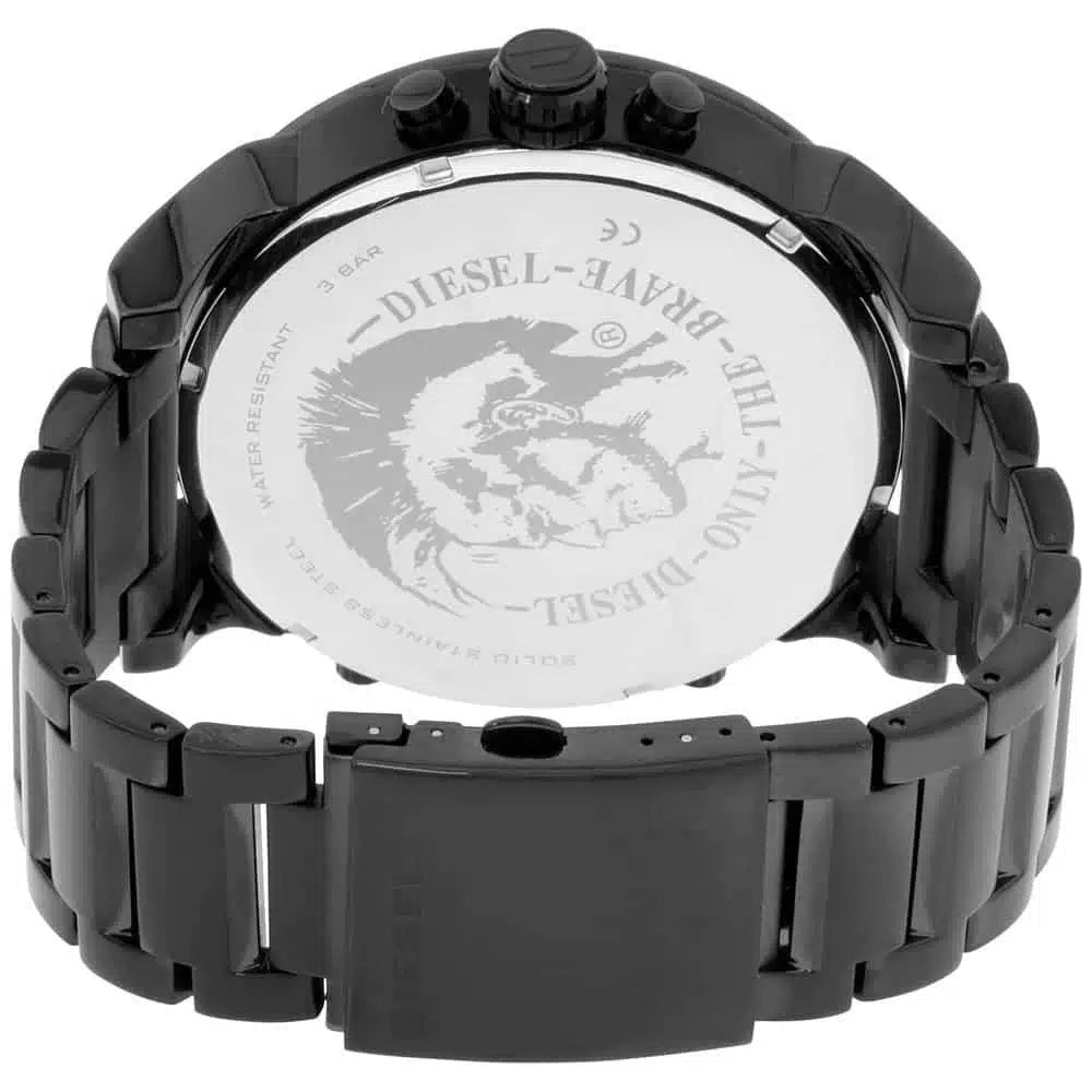 Diesel Mr. Daddy Men’s Watch DZ7312 – Black Dial, Black Stainless Steel Strap, Multifunction Quartz, 57×66mm