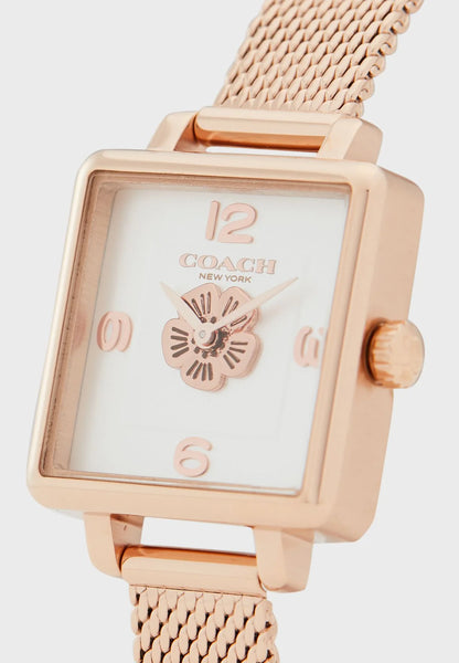 Coach Cass Rose Gold Square Women's Watch – Model 14503698 (Coach)