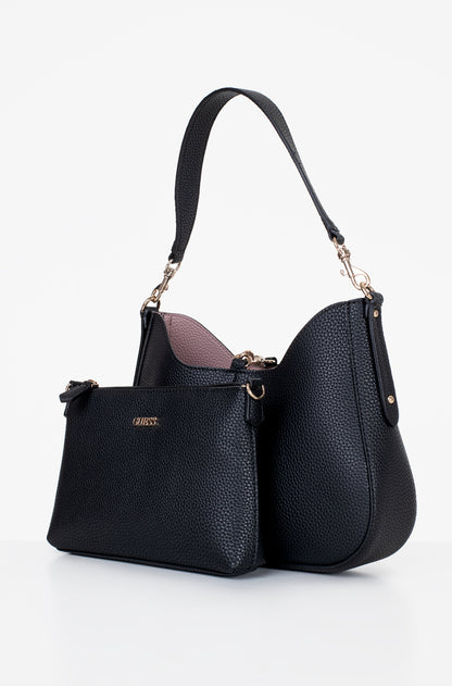 Guess Black Leather Shoulder Bag For Women 4#