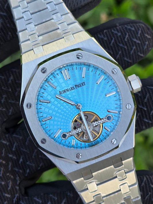 Audemars Piguet Royal Oak Stainless Steel - Silver & Turquoise Dial